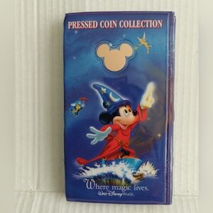 Walt Disney World Magic Mickey pressed coin collection book includes 63 pennies